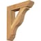 Ekena Millwork Funston Slat Rough Sawn Bracket w/ Offset Brace, Western Red Cedar, 6"W x 24"D x 28"H BKT0604X24X28FST06RWR - alternate 1